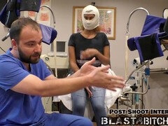 Américain, Médecin, Domination, Doigter, Gants, Latex, Chatte, Esclave