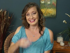 Cindi Thompson gives an interview and masturbates