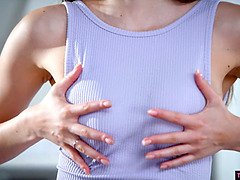 18, 巨乳な, ハードコア, Hd, 天然, 自然山雀, ラフ, オッパイの