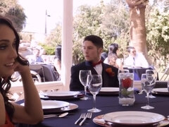 69, 茶髪の, アウトドア, パーティ, スパンキング, 三人, オッパイの