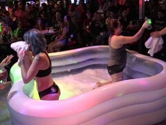 Public, oil wrestling fuck, nude oil wrestling