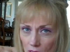 素人, デカパイ, ブロンド, フェラチオ, お婆さん, 熟年, 淫乱熟女, 妻