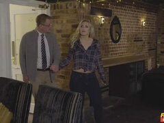 Grosser schwanz, Schwarz, Blondine, Schwanz, Europäisch, Muschi, Kurzes haar, Titten