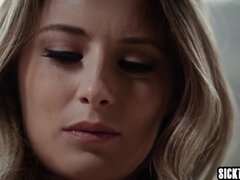 Lovely puny lady Kyler Quinn railed massive rock-hard salami after she gave him oral job