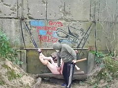 Amateur, Sadomasoquismo, Amarrada, Pareja, Pies, Alemán, Público, Nalgadas