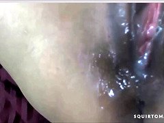 Amateur, Negro, Ébano, Hd, Chorro, Adolescente, Camara web, Mojado