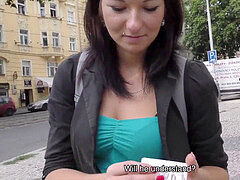HUNT4K. Adorable nubile hotty Denisse gets cash and receives sexual elation