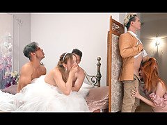 お尻, 結婚, Hd, ロシア人, 叫ぶ, ティーン, 三人, 締まりの良い