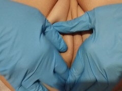 Watch me tease you with my stretched out kitty in see-through stockings! Extreme close-up view ❤️
