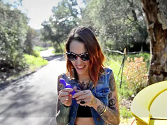 Anaal, Kont, Auto, Klein, Gezichtspunt, Openbaar, Spaans, Tatoeage