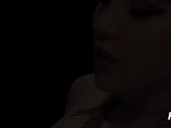 18 años, Amarrada, Morena, Consolador, Rostro sentado, Sexo duro, Hd, Strapon