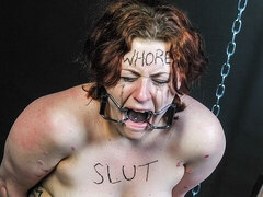 デカ尻, デカパイ, 彼氏, 陵辱, 苦痛, 赤毛, ショートヘア, オッパイの