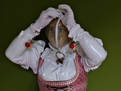 フェティッシュ, マスク, 熟年, シーメール