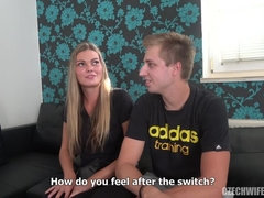 Blonde, Brunette, Czech, Hardcore, Natural tits, Wife swap
