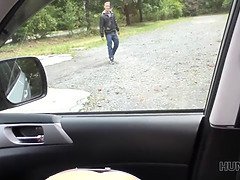 Auto, Stel, Tsjechisch, Vriendin, Hd, Geld, Openbaar, Tiener