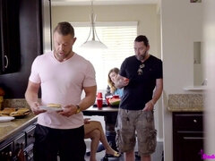 Reality Kitchen sex with Bubble Butt Brunette - Amateur Reality Hardcore