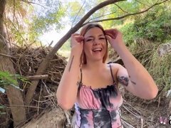 Horny Redhead Teen Alex Kane Fucks Under The Bridge And Back Home