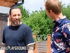 Danny D wants to have cute rendezvous with his gf, but then Rebecca More shows up pounds him - digitalplayground
