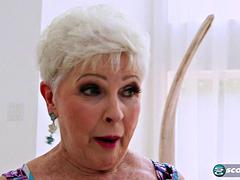 Jimmys Friend Mrs Jewell Gives Granny Blowjob