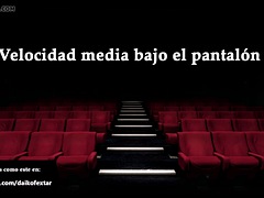 JOI - Masturbating in the cinema, Spanish fantasy