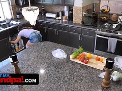 Минет, В одежде, Сперма во рту, Член, Хд, Лизание, Тощие, Табу