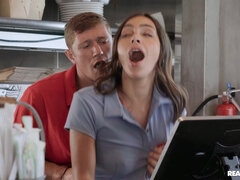 Sisi Rose gets fucked by Oliver Flynn standing