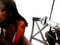 Depoli Indian wife gives an impressive blowjob to her big black cock old lover