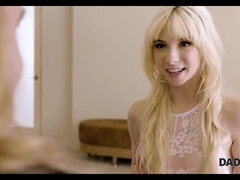 18 ans, Amateur, Blonde, Sucer une bite, Attrapée, Papa, Hd, Adolescente