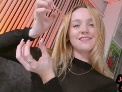 Fuck slut, small tits, freckles