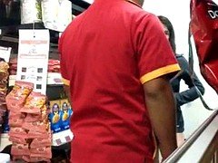 hot girl nude in supermarket caught