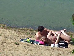 Playa, Pareja, Alemán, Sexo duro, Al aire libre, Adolescente, Voyeur