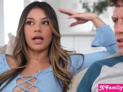 デカチン, 彼氏, チン, ラティーナ, なめる, オマンコ, ティーン, 三人