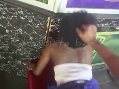 Africain, Amateur, Noir ébène, Hd, Nue, Gicler, Dénudage, Adolescente