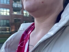 Leie, Blasen, Dildo, Frau, Masturbation, Milf, Öffentlich, Muschi