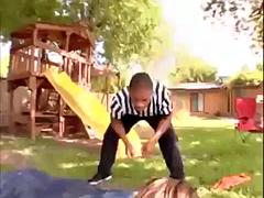 Gros cul, Noire, Sucer une bite, Brunette brune, Noir ébène, Plan cul à trois