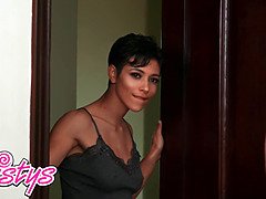 デカ尻, ブロンド, 茶髪の, Hd, レズビアン, なめる, オマンコ, ショートヘア