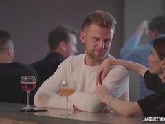 お尻, デカ尻, フェラチオ, 茶髪の, フランス人, ハードコア, 淫乱熟女, オマンコ