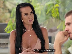 デカパイ, フェラチオ, 茶髪の, ヨーロピアン, 顔射, 淫乱熟女, 魅力的, タトゥー