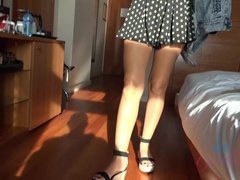 Amateur, Vestido, Penetracion con dedos, Novia, Orgasmo, Al aire libre, Pov, Público