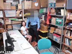 Teenage necklace thief Carolina Sweets porked harshly by a LP officer