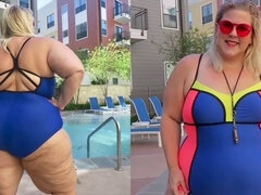 Culo grande, Casero, Traje de baño