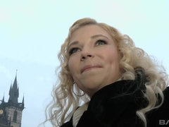 ブロンド, 巨乳な, チェコ, ヨーロピアン, 下着, ハメ撮り