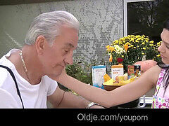 Adorable, Mamada, Abuelo, Lamidas, Adolescente