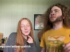 Enthousiasteling, Pijpbeurt, Brits, Hd, Roodharige vrouw, Tieten likken