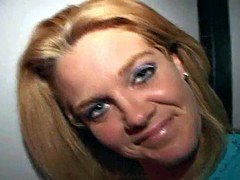 Slut Wife Sucking Cocks Thru a Glory Hole