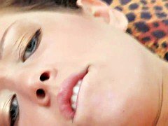 Horny bitch fills both holes with a toy