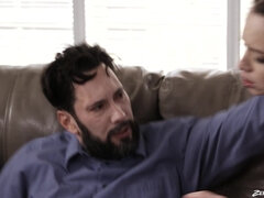 Izzy Lush is sucking Tommy Pistol's cock