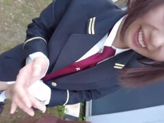 Asiático, Corrida, Hd, Japonés, Al aire libre, Orinar, Adolescente, Uniforme