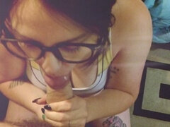 Amateur, Grosse bite, Sucer une bite, Classique, Tir de sperme, Lunettes