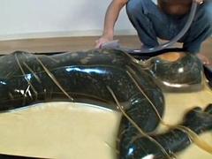 Latex Catsuit Doll Vacbed Breathplay